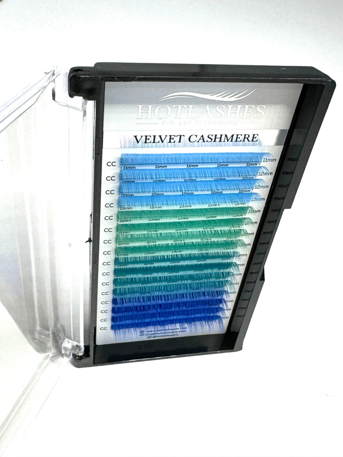 Eyelash Extensions: 0.05 Color Swirl Line. Ocean AQUAS