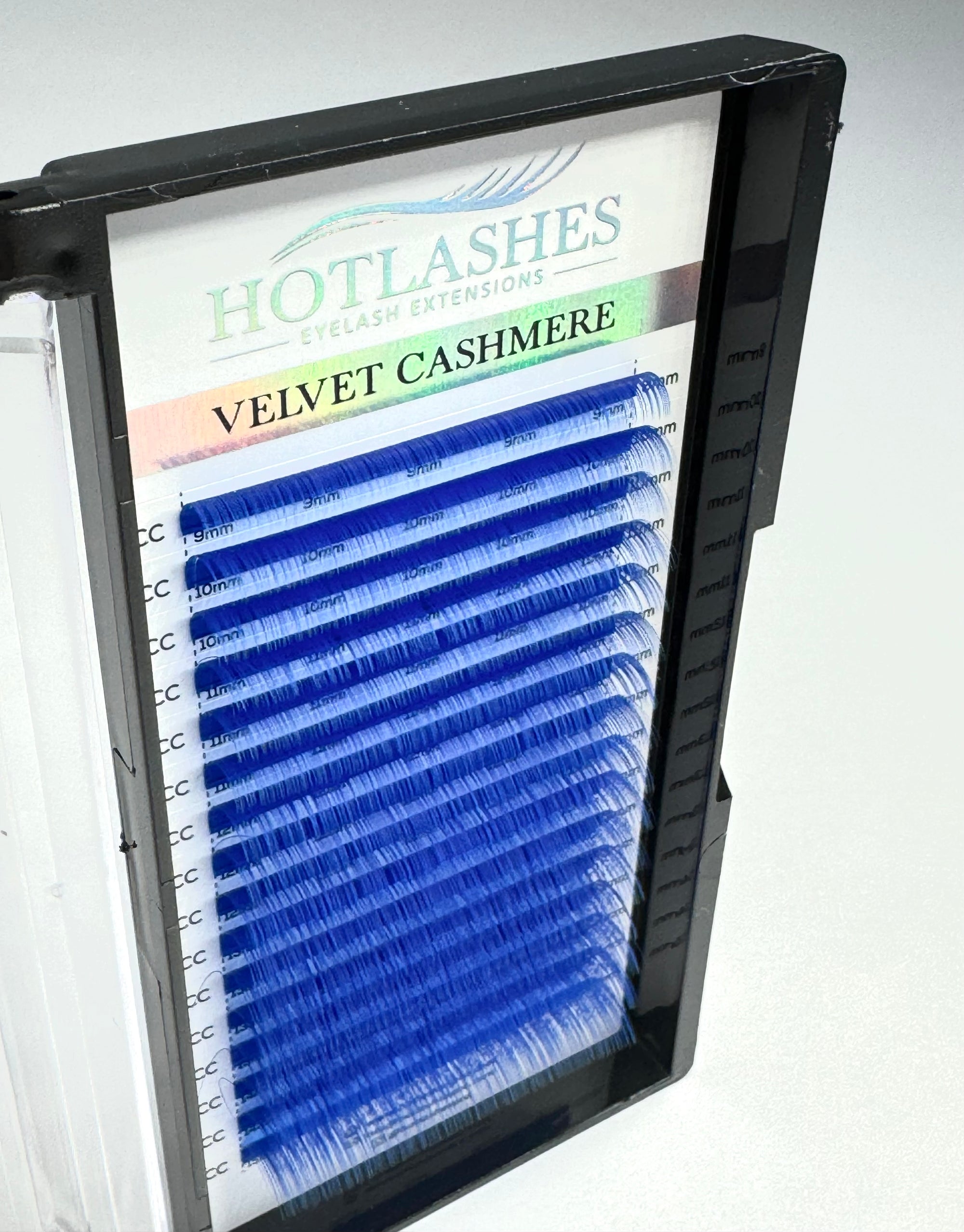 Eyelash Extensions: 0.05 Premium Velvet Cashmere Color Line BLUE lashes