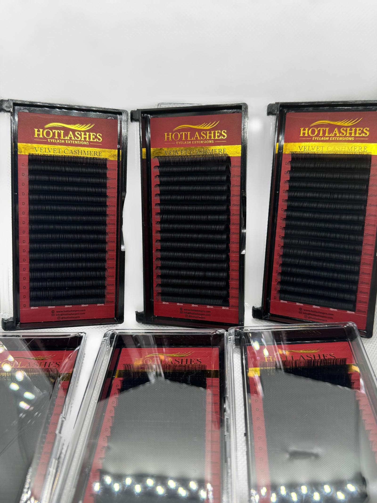 Eyelash Extensions:  0.02 Premium Velvet Cashmere Red Line